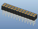 چین 2.54 Dual Row Female Wire Connector Height 3.0mm With Straight Solder Tail صادر کننده