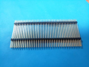 چین 2.54mm-2np دوبرابر پین اتصال دهنده هدر اتصال H: 2.5mm L: 45.5mm، DIP کارخانه