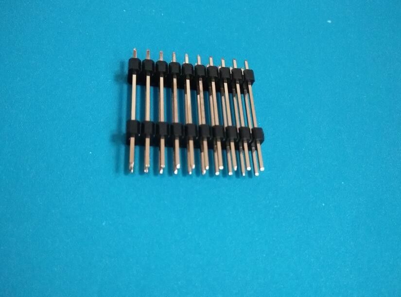 Dual Row Pin Header 2.54mm Dip Straight 16 Pin Connector Gold Plated PBT Material